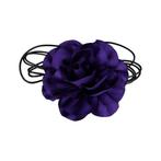 Haarband Veter Roos Bloem 12cm Paars, Nieuw
