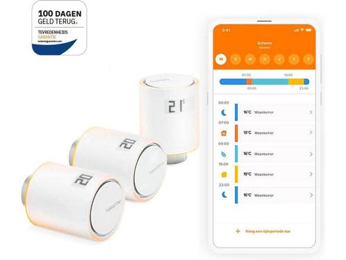 Netatmo Slimme Radiatorknop - Uitbreiding - 3 stuks, Huis en Inrichting, Woonaccessoires | Overige, Nieuw, Verzenden