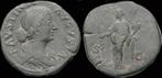 147-176ad Roman Faustina Jr Ae sestertius Hilaritas stand..., Verzenden