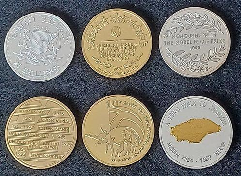 Zuid-Afrika. 1993 Lot of 6 South Africa President Nelson, Postzegels en Munten, Munten | Europa | Niet-Euromunten