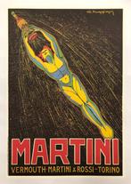 Giorgio Muggiani - VERMOUTH MARTINI & ROSSI - TORINO (linen, Antiek en Kunst, Kunst | Tekeningen en Foto's