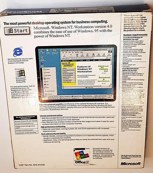 Microsoft Windows NT - Computersoftware (1) - In originele, Spelcomputers en Games, Spelcomputers | Overige Accessoires
