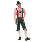 Oktoberfest overknee lederhosen donker groen voor heren - .., Kleding | Heren, Carnavalskleding en Feestkleding, Ophalen of Verzenden