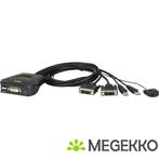 ATEN mini KVM switch 2-port USB CS22D DVI, Verzenden, Nieuw