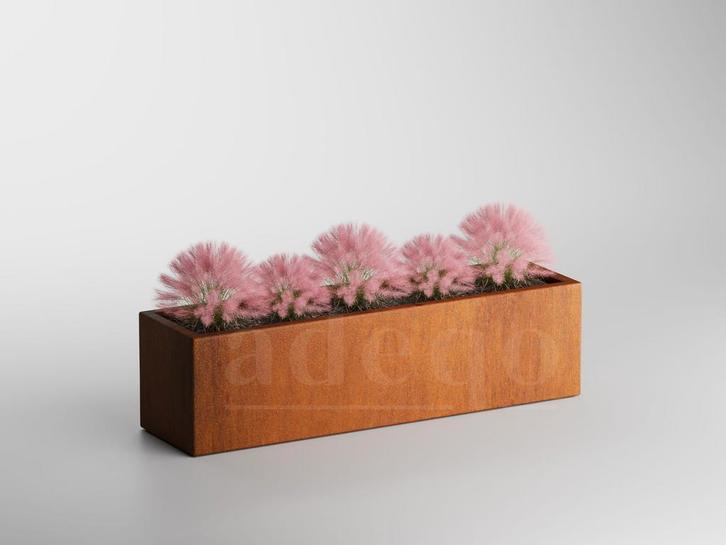 Adeqo cortenstaal plantenbak rechthoek 150 x 40 x 40 cm, Tuin en Terras, Bloembakken en Plantenbakken, 30 tot 60 cm, 100 cm of meer