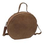 crossbody tas suede geweven bruin 30x28x7cm (bos taurus, Verzenden, Nieuw