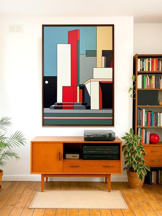 Alejandro Gonzalez - Arquitecturas Geométricas 112 - XL -, Antiek en Kunst, Kunst | Schilderijen | Modern