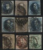 België 1849 - België, partij met 98 waarden van Leopold, Postzegels en Munten, Postzegels | Europa | België, Gestempeld