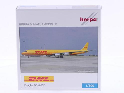 Schaal 1:500 Herpa 509510 DHL Douglas DC-8-73F Reg.Nr. N8..., Hobby en Vrije tijd, Modelbouw | Vliegtuigen en Helikopters, Gebruikt