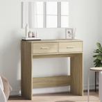 vidaXL Kaptafel met spiegel 80x39x80 cm sonoma eikenkleurig, Verzenden, Nieuw
