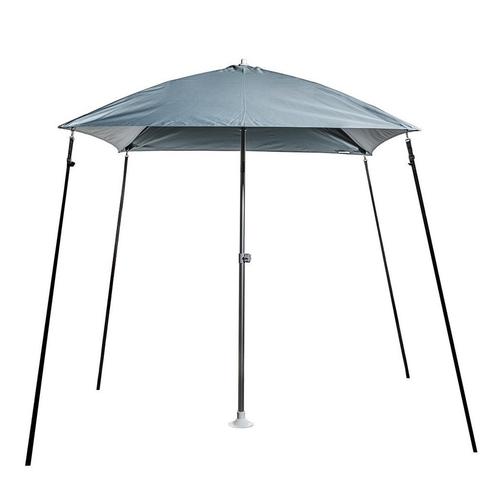 Bimini parasol grijs met 45gr. Knik - 200 x 200 cm, Watersport en Boten, Rubberboten, Ophalen of Verzenden