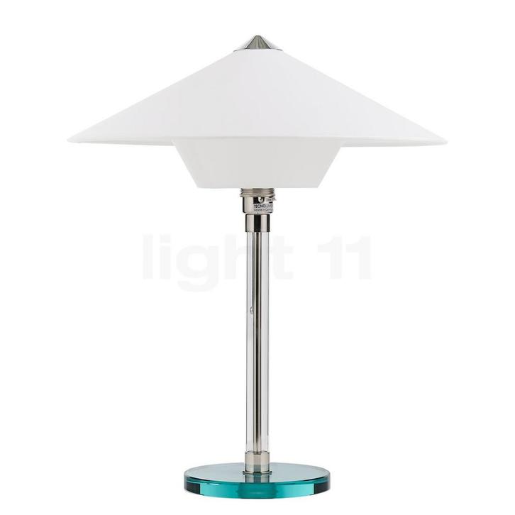 Tecnolumen Wagenfeld WG 28 Tafellamp, body transparant/voet, Huis en Inrichting, Lampen | Tafellampen, Nieuw, Verzenden