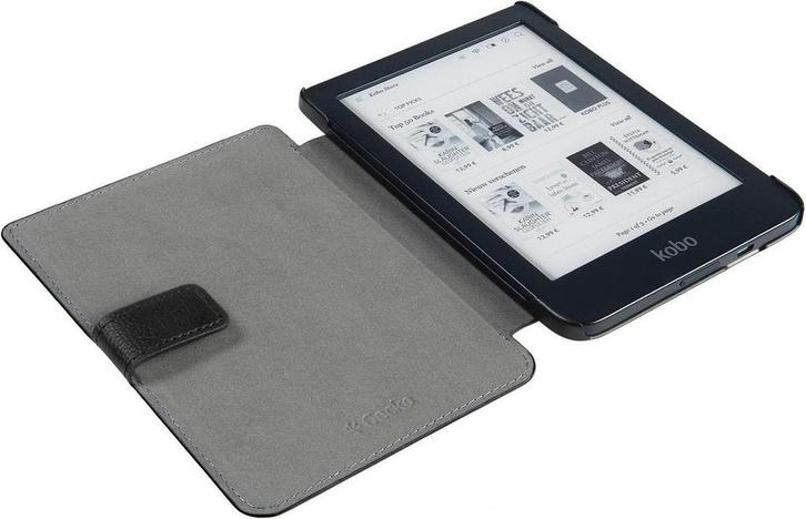 Gecko Case voor Kobo Clara HD e-Reader - Zwart, Computers en Software, E-readers, Zo goed als nieuw, Verzenden