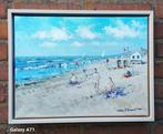 Van Noort (XX-XXI) - Zonnig strandgezicht Zandvoort, Antiek en Kunst, Kunst | Schilderijen | Klassiek