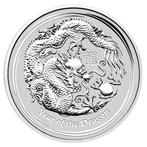 Australië. 2 Dollars 2012 Year of the Dragon, 2 Oz (.999)