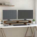 vidaXL Monitorstandaard 100x27x14 cm massief grenenhout, Verzenden, Nieuw
