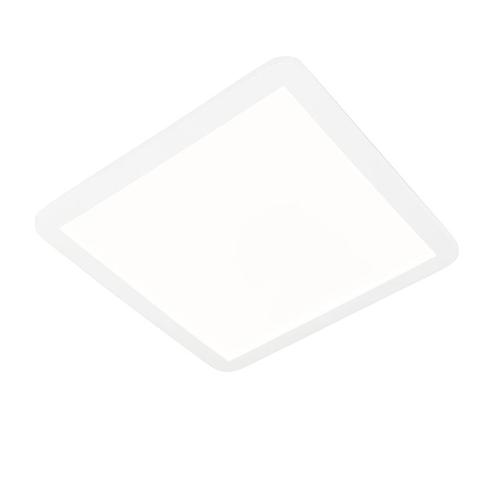 Moderne plafonnière wit 40cm vierkant incl. LED 3-staps, Huis en Inrichting, Lampen | Plafondlampen, Nieuw, Kunststof