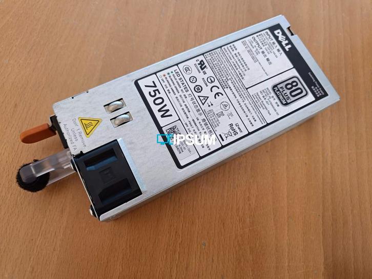 Dell 750 watt voeding voor Poweredge R520 R620 R720 R720X..., Computers en Software, Overige Computers en Software, Refurbished