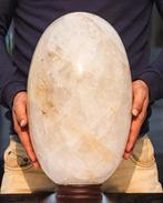 Rainbow White Azeztulite Quartz Lingam - Hoogte: 385 mm -