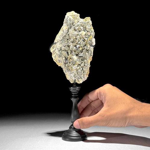 GEEN RESERVEBEDRAG - Mooie Paar Pyriet Kristal Cluster &, Antiek en Kunst, Kunst | Designobjecten