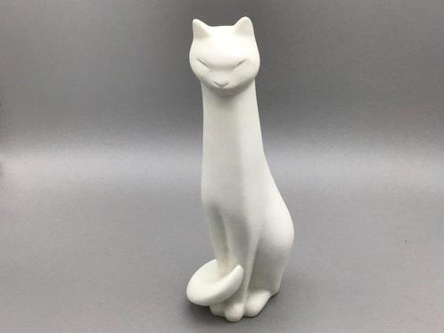 Rosenthal - Beeldje - Katzenfigurine und Vase (2) - Biscuit, Antiek en Kunst, Curiosa en Brocante