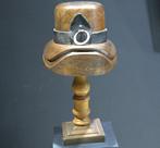 Hoedenstandaard - Messing, Eik