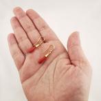 Koraal - Argento 925 - Hangoorbellen - Italiaans ambacht