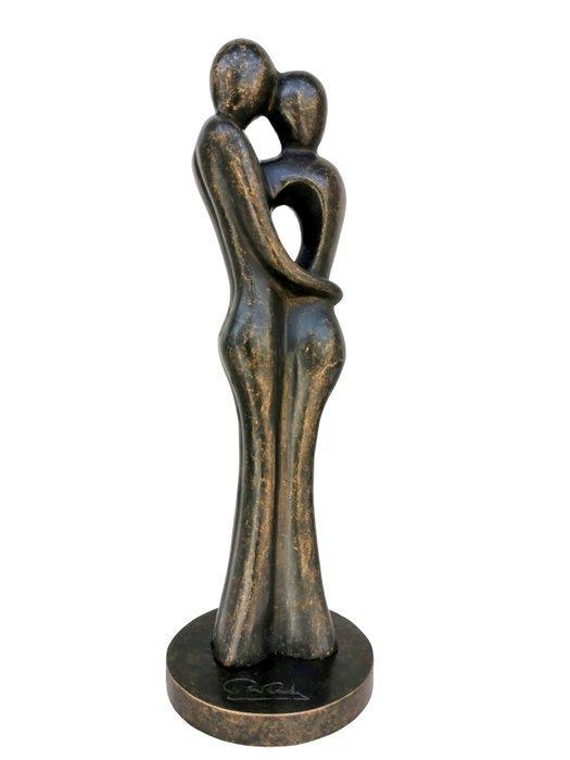 Beeldje - Embracing couple - Brons, Antiek en Kunst, Kunst | Designobjecten