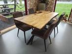 Epoxy Populier Eettafel Rechthoek 150x85x76, Huis en Inrichting, Tafels | Eettafels, 50 tot 100 cm, Nieuw, 150 tot 200 cm, Epoxy Zwart Populier Eettafel Rechthoek 