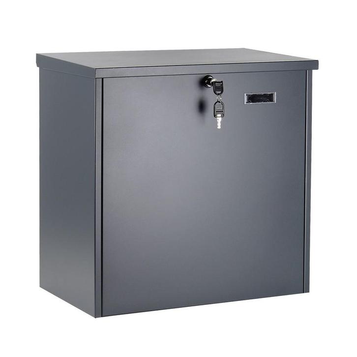 Pakket box grijs - 508 x 315 x 500mm | Pakketbrievenbus, Tuin en Terras, Brievenbussen, Wandbrievenbus, Nieuw, Staal, Ophalen of Verzenden