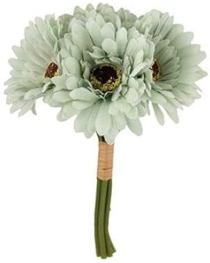 Gerbera Sage Groen Zijden Bundel 6 stuks, Huis en Inrichting, Woonaccessoires | Kunstplanten en Kunstbloemen, Nieuw, Ophalen of Verzenden
