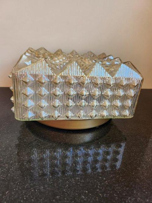 Wandlamp - Glas - Vintage plafonnière, Antiek en Kunst, Curiosa en Brocante