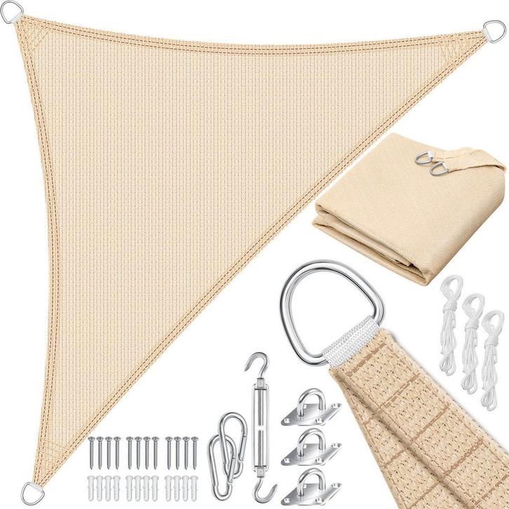 KESSER® Schaduwdoek 4.2x4.2x6m - Zonnezeil - Driehoek - Wate, Huis en Inrichting, Overige Huis en Inrichting, Nieuw, Verzenden