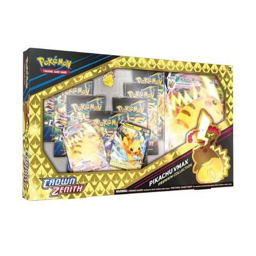 Pokemon - Crown Zenith Premium Collection: Pikachu VMAX USA, Hobby en Vrije tijd, Verzamelkaartspellen | Pokémon, Boosterbox, Nieuw