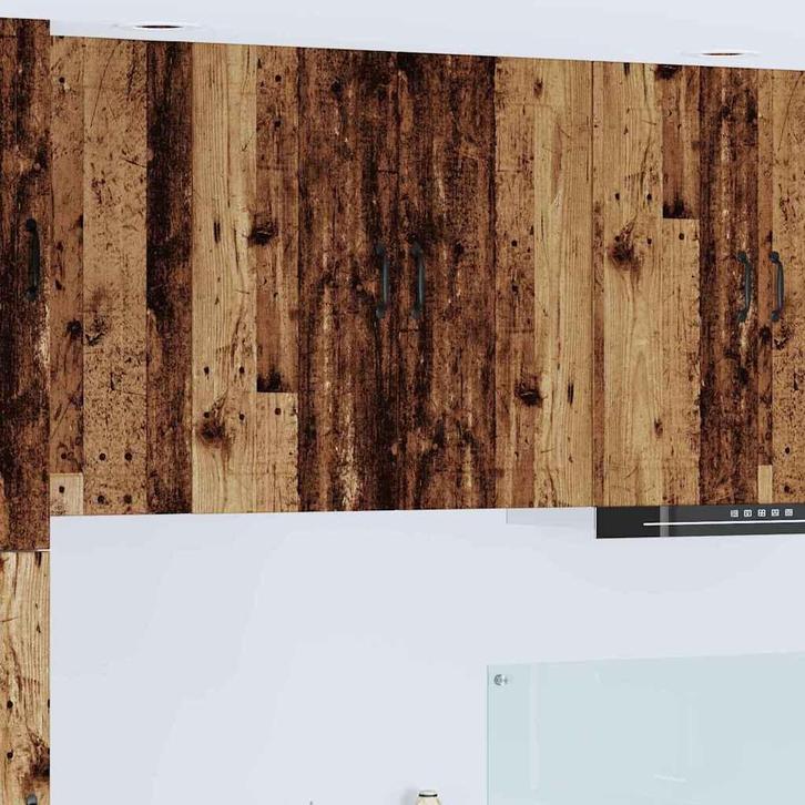 vidaXL Keukenkast met plank Oudhout 80 x 31 x 80 cm Bewerkt, Huis en Inrichting, Keuken | Keukenelementen, Bruin, Nieuw, Verzenden