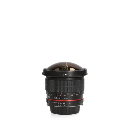 Samyang 8mm 3.5 Fisheye CS II - Nikon, Audio, Tv en Foto, Fotografie | Lenzen en Objectieven, Zo goed als nieuw, Ophalen of Verzenden