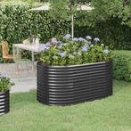 vidaXL Plantenbak 152x80x68 cm gepoedercoat staal, Tuin en Terras, 100 cm of meer, Verzenden, Nieuw, Metaal