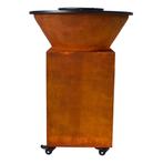 BLISS Plancha Ø72 – Extra dikke cortenstale basis (4-5 mm), Tuin en Terras, Houtskoolbarbecues, Verzenden, Nieuw, BLISS, Met accessoires