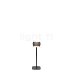 Oligo Curved Tafellamp LED, kop bruin/voet zwart mat, Verzenden, Nieuw