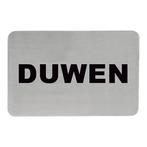 Infobord duwen RVS zelfklevend 11x6cm EMGA, Verzenden, Nieuw in verpakking