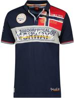 Geographical Norway Heren Polo Kidney Blauw, Verzenden, Nieuw, Blauw