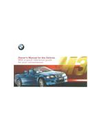 2002 BMW M3 CABRIOLET INSTRUCTIEBOEKJE ENGELS, Auto diversen, Handleidingen en Instructieboekjes