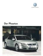 2005 VOLKSWAGEN PHAETON BROCHURE DUITS, Boeken, Nieuw, Volkswagen, Author