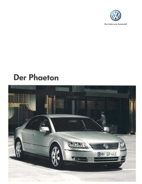 2005 VOLKSWAGEN PHAETON BROCHURE DUITS, Boeken, Auto's | Folders en Tijdschriften, Volkswagen