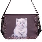 Schoudertas poes NIEUW, Sieraden, Tassen en Uiterlijk, Tassen | Schoudertassen, Ophalen of Verzenden, Nieuw, Zwart