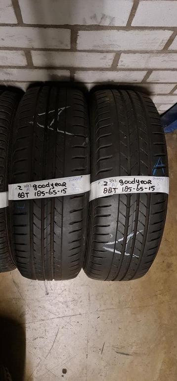 2x 185-65-15 Goodyear Zomer 5mm €25 Per Band 185 65 15 beschikbaar voor biedingen