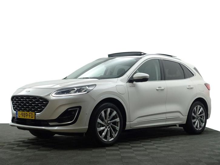 Zakelijke Lease |  Ford Kuga 2.5 PHEV Vignale Aut-, Auto's, Ford, Dealer onderhouden, Lease, Zwart, Automaat, SUV of Terreinwagen