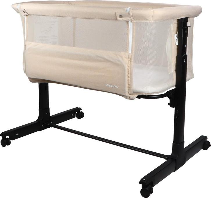 MamaLoes Noé Beige Co-Sleeper Wieg aan Bed, Kinderen en Baby's, Babywiegjes en Ledikanten, Nieuw, Verzenden