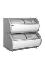 Displayvrieskast met twee niveaus td500 | Tefcold | 45261, Verzenden