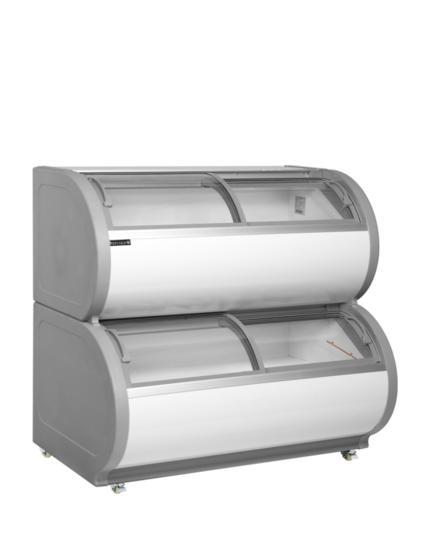Displayvrieskast met twee niveaus td500 | Tefcold | 45261, Zakelijke goederen, Horeca | Overige, Verzenden